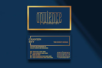 design professional and modern business card