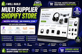 build multi supplier shopify store zendrop cj brandsgateway temu dsers