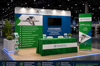 design a professional trade show booth