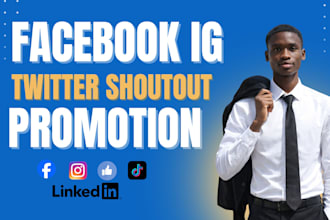 shoutout promote share website link to 250m active USA uk twitter ig fb audience