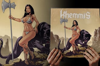 create a custom stoner or doom metal album cover