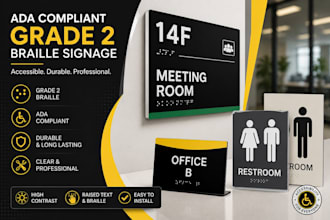 design ada wayfinding signage, directional sign, office sign system design