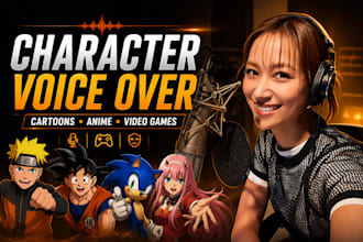 voice your cartoon and anime female character voiceover video games animation