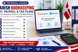 do denmark bookkeeping vat payroll tax filing using e conomic dinero , tastselv