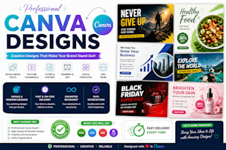 design professional canva social media posts,flyers and bannersl