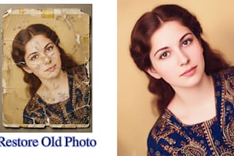 do  restore old photos, photo restoration, colorize photos