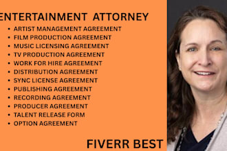 be your ny, ca, florida entertainment lawyer for TV, film, music and licensing