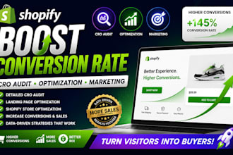 cruixie boost shopify conversion rate cro audit, cro optimization cro marketing