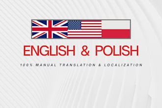 provide flawless manual english to polish translation