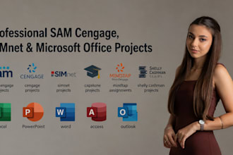 do sam cengage, capstone simnet projects in excel, word, ppt and access