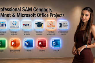 do sam cengage, capstone simnet projects in excel, word, ppt and access