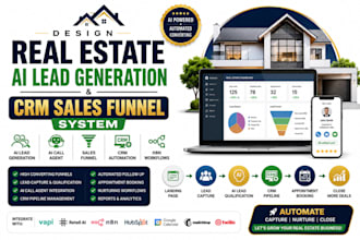 design real estate website real estate lead generation ai call agent