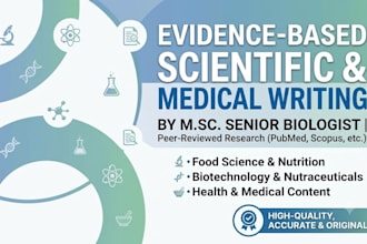 write evidence based scientific and medical articles