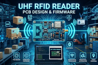 develop uhf rfid pcb design, firmware and rfid reader system