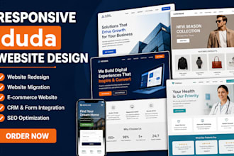 design a professional duda website, redesign duda website using duda builder