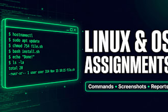 help with os or linux assignments operating system tasks