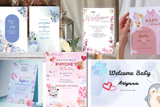 design elegant wedding invitation card and digital  invite on canva