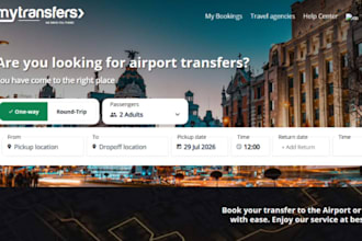 design wix airport transfer website airport taxi chauffeur service website