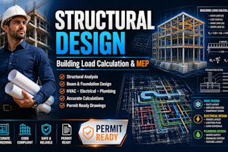 building load calculation structural design and mep