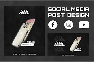 design instagram post, facebook post, flyer