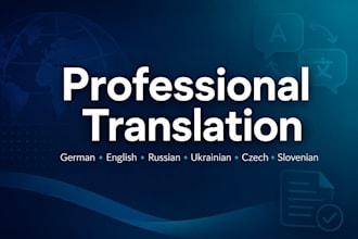 multilingual translator  de , en , ru , UK , cs , sl