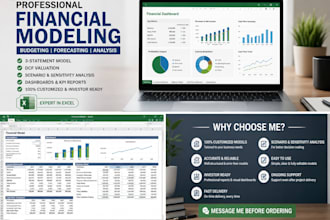 build a professional financial model, budget and forecast in excel