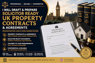 prepare solicitor ready UK property contracts and agreements