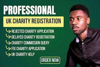 fix your rejected or delayed UK charity registration application