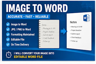 convert image to editable word document with accurate typing