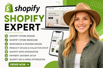 build shopify store, redesign shopify website design shopify store expert