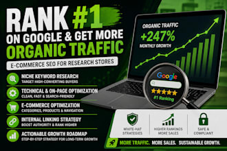 do peptide SEO marketing and rank your research store on google