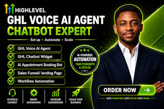 gohighlevel expert ai voice agent go high level ai chatbot ghl va a2p