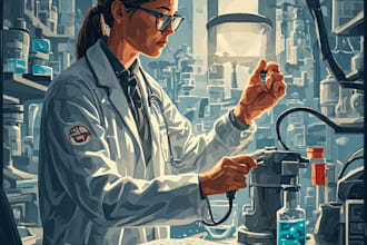 do medical, scientific and biology illustrations for you