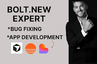bolt new bug fixing bolt new mvp and develop saas websites