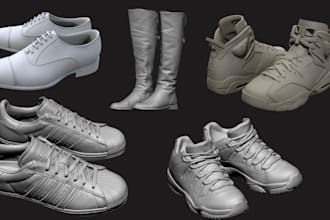 design realistic custom 3d second life footwear accessory for any avatar body