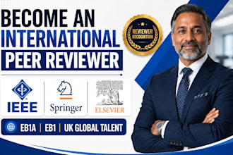 apply as peer reviewer in ieee springer elsevier for eb1 eb1a global talent visa