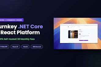 build a turnkey net core and react ecommerce platform