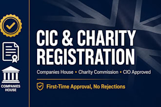 cic registration, charity commission setup, cio, company formation