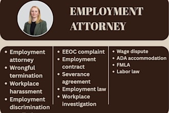 employment lawyer in newyork for contract review, harassment, civil law,tort law