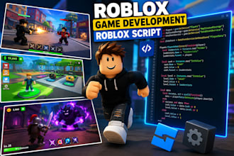 build roblox game, develop roblox game, make roblox scripts, full game, code