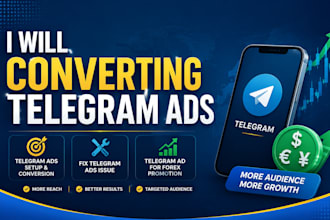 converting telegram ads, fix telegram ads issue, telegram ad for forex promotion
