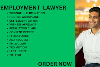 be your ny, ca, texas employment lawyer for eeoc charges,wrongful hiring and ada