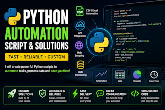 develop a custom python script or automation