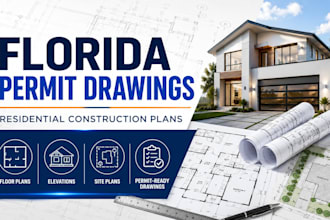 create florida residential permit drawings and construction plans
