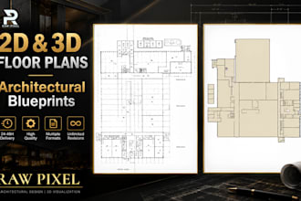 draw old sketches and point cloud scan into 2d, 3d floorplans in autocad
