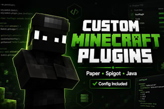 develop custom minecraft paper and spigot plugins
