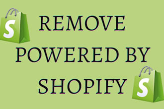 remove powered by shopify customize footer and edit shopify branding