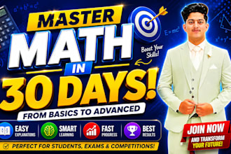 tutor you in algebra, calculus, trigonometry, and geometry