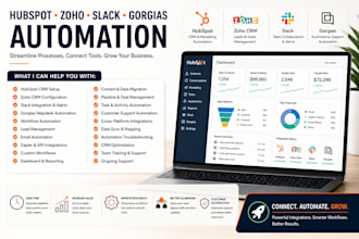 hubspot zoho slack gorgias automation