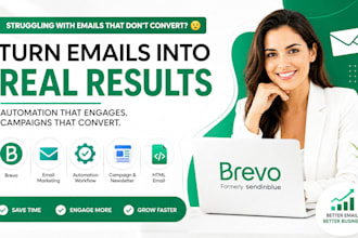 setup brevo email marketing automation workflow campaign newsletter HTML